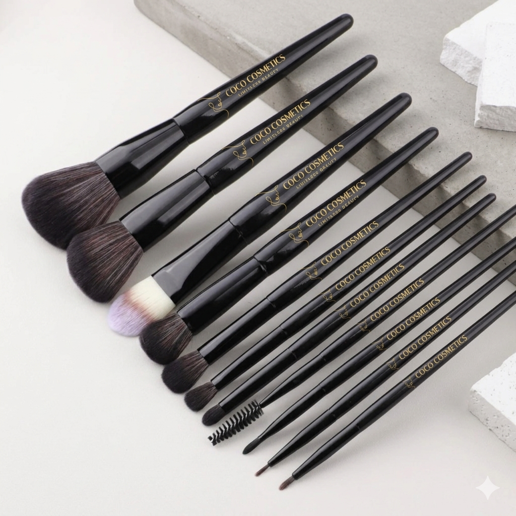 COCO COSMETICS 15-PIECE BEAUTY EDIT BRUSH SET